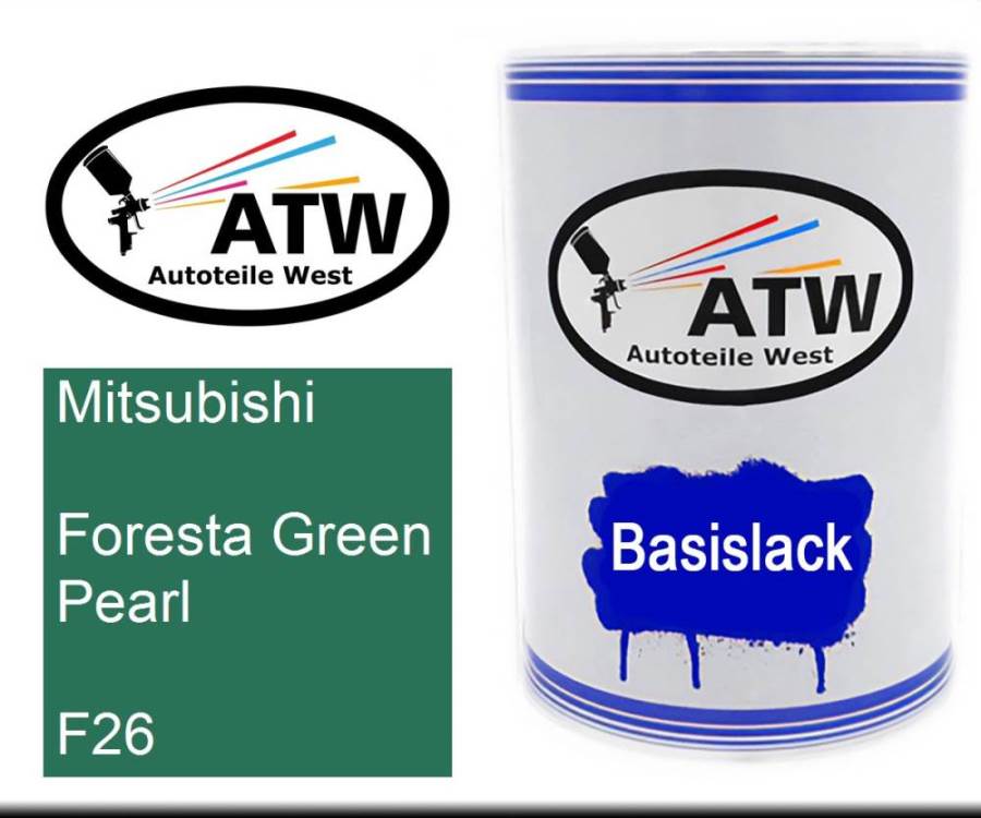 Mitsubishi, Foresta Green Pearl, F26: 500ml Lackdose, von ATW Autoteile West.